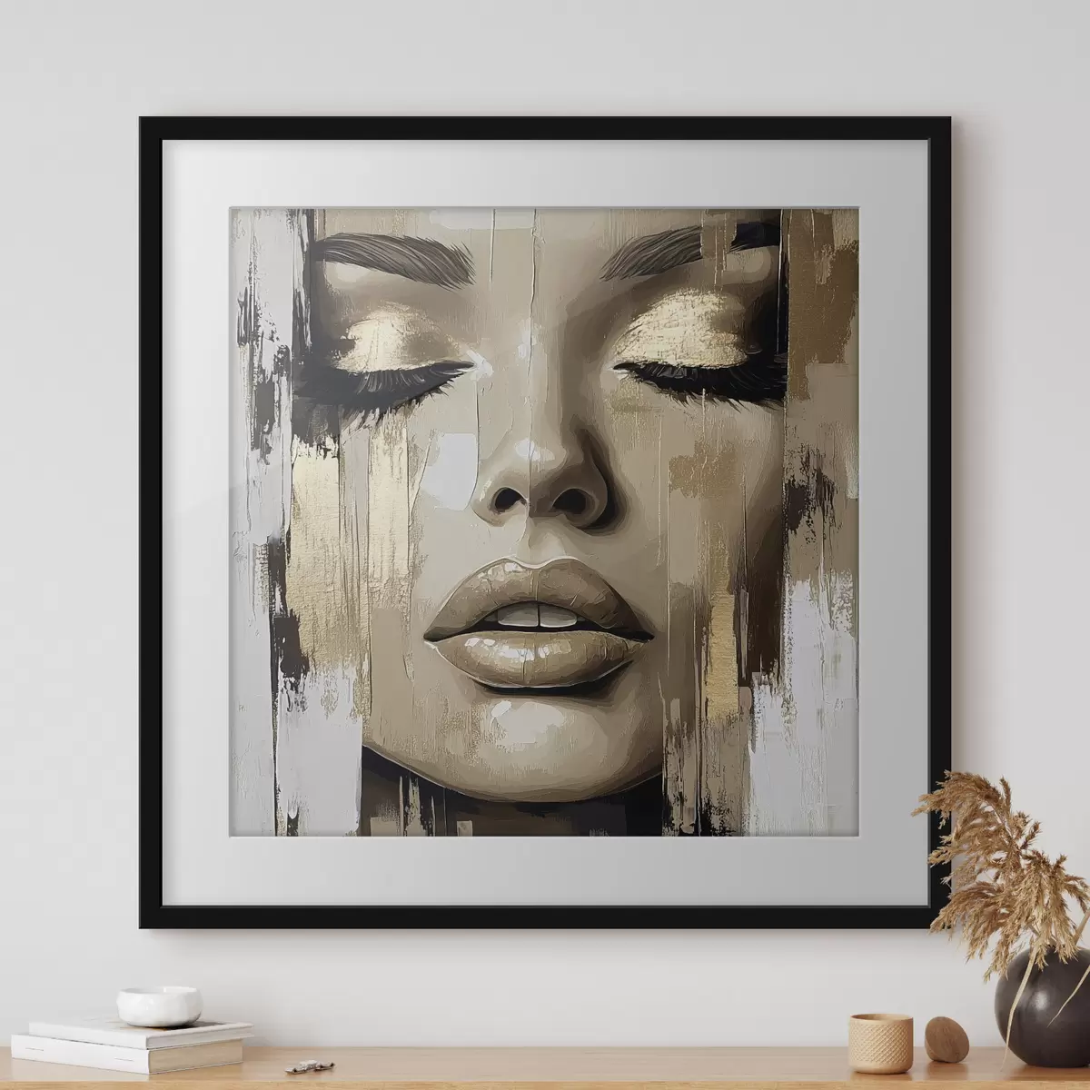 Poster Les yeux clos f42598