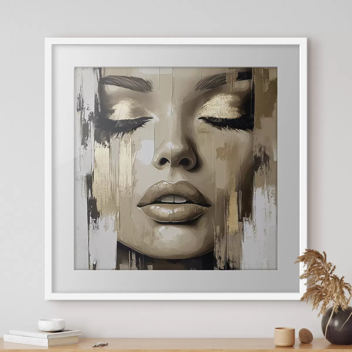 Poster Les yeux clos f42598