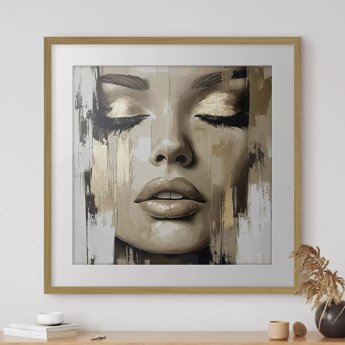 Poster Les yeux clos f42598
