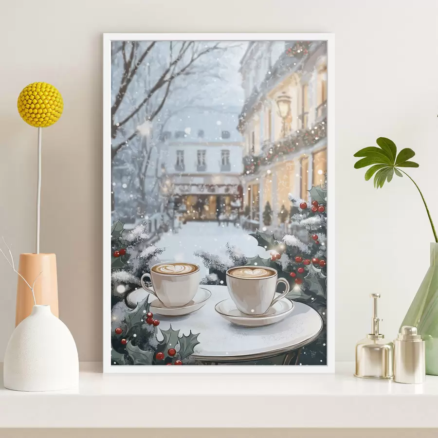 Papier peint Chaleur du café d’hiver f42797