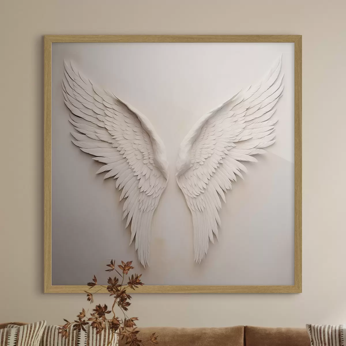 Poster Ailes blanches déployées f42816
