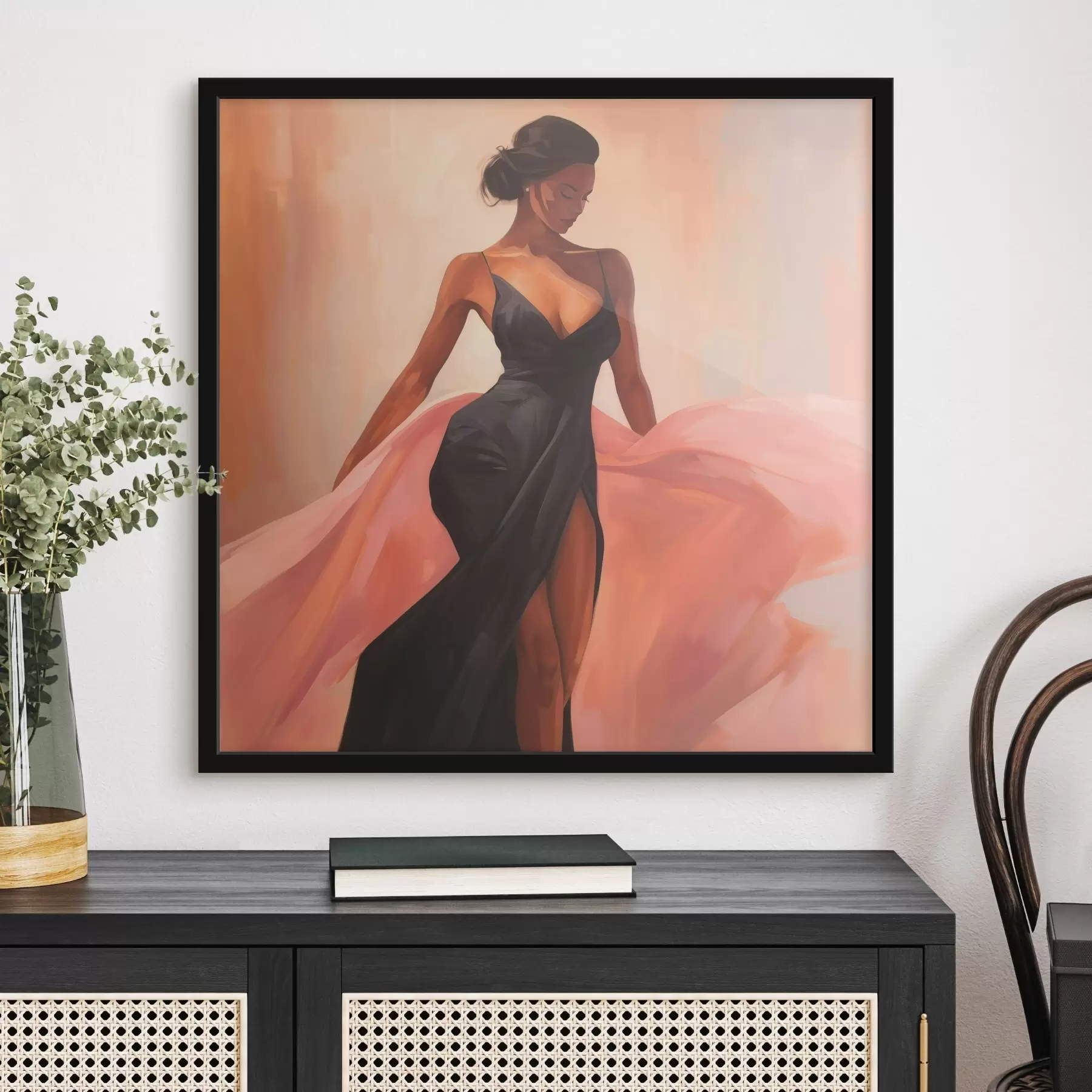 Papier peint Fille en robe f42821