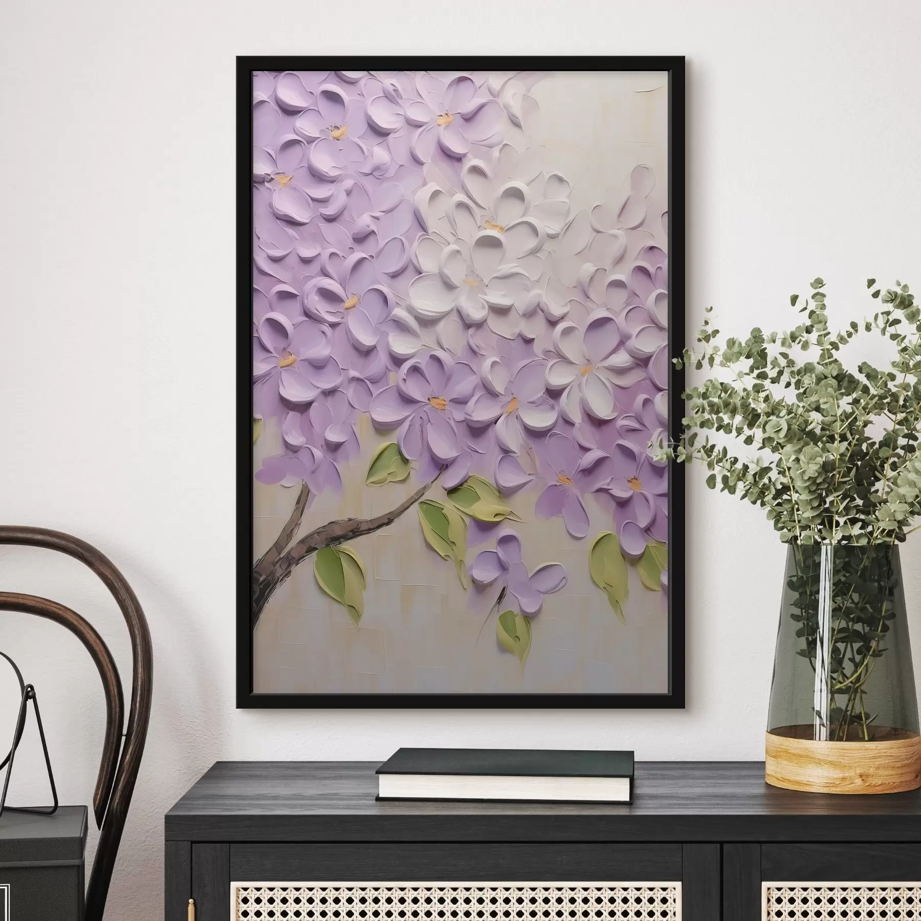 Papier peint Branche de lilas f42825