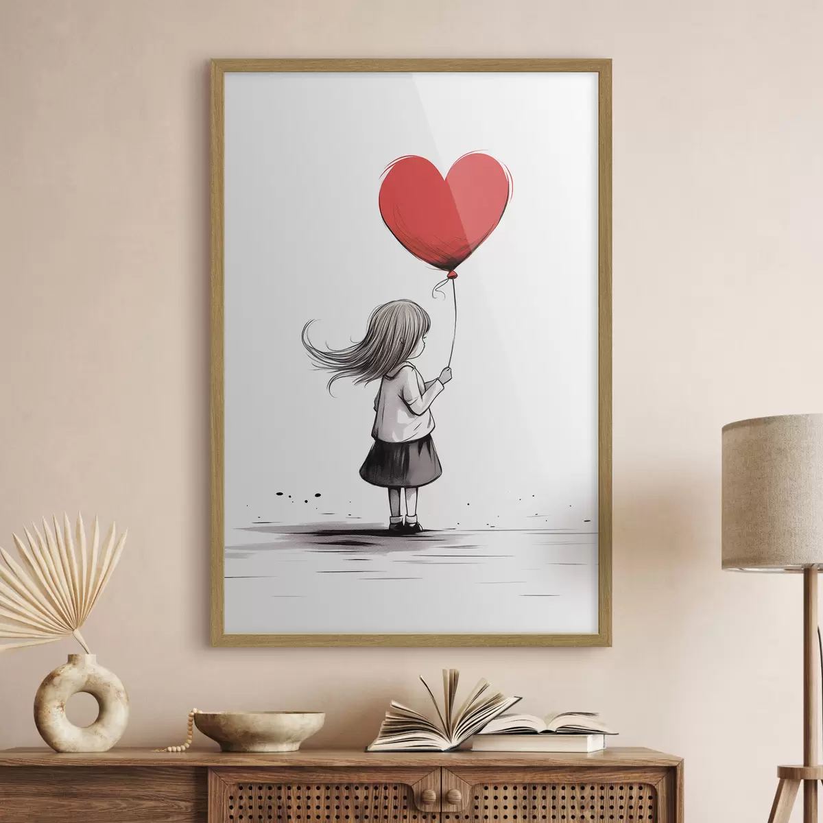 Poster Fille avec un ballon f42872