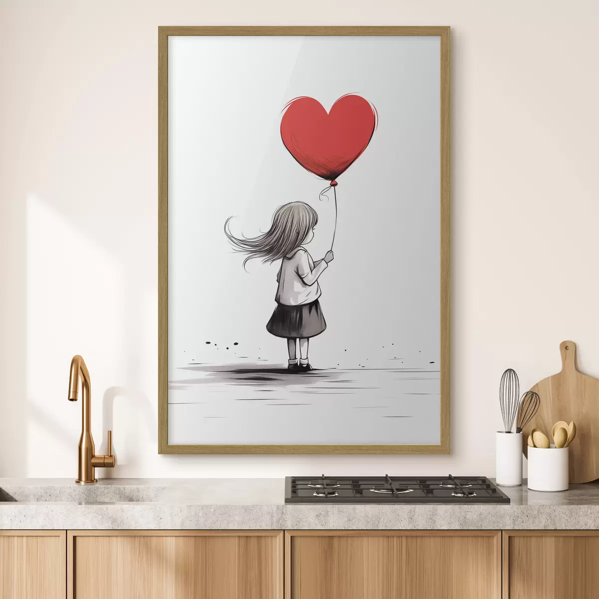 Poster Fille avec un ballon f42872