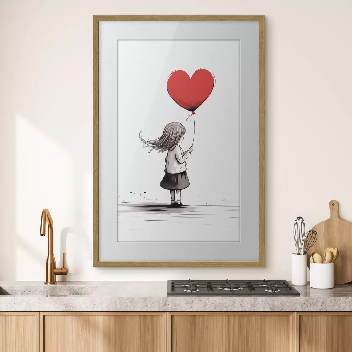 Poster Fille avec un ballon f42872