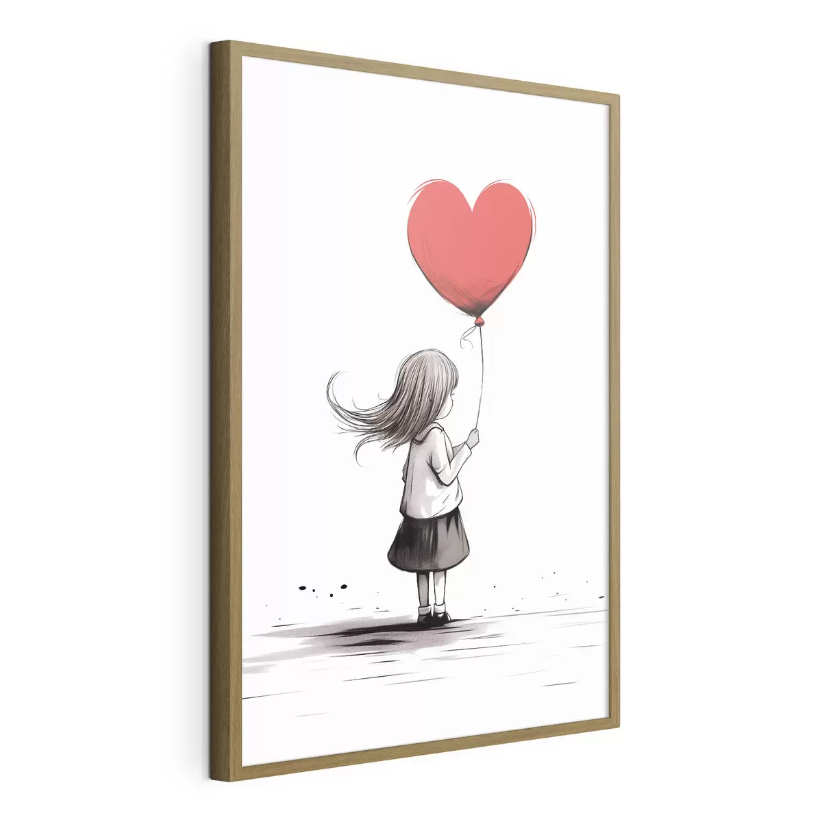 Poster Fille avec un ballon f42872