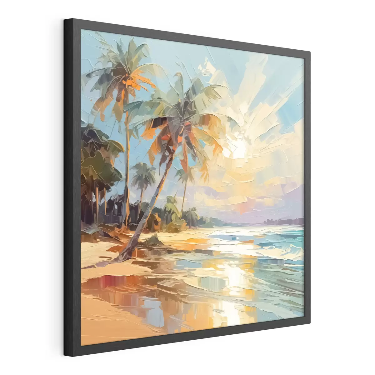 Poster Pause parmi les palmiers f42897