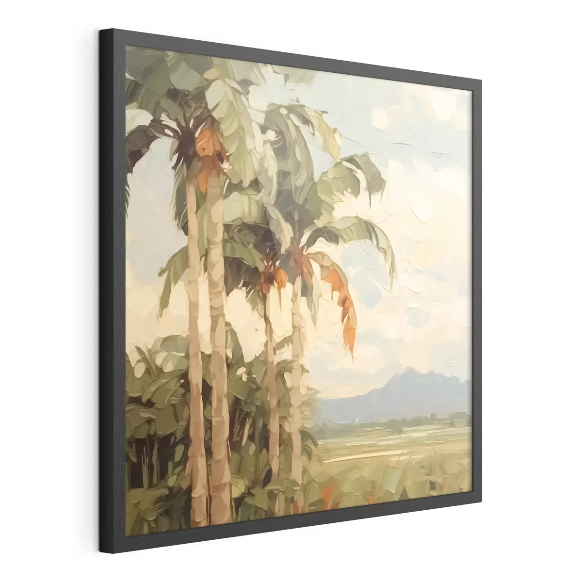Poster Peinture imitation palmiers f42898