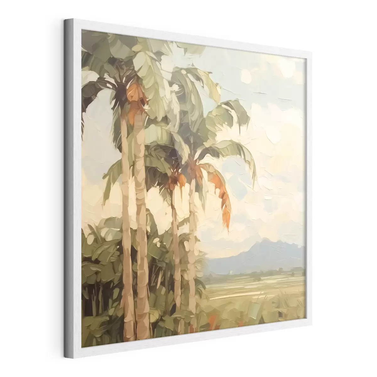 Poster Peinture imitation palmiers f42898