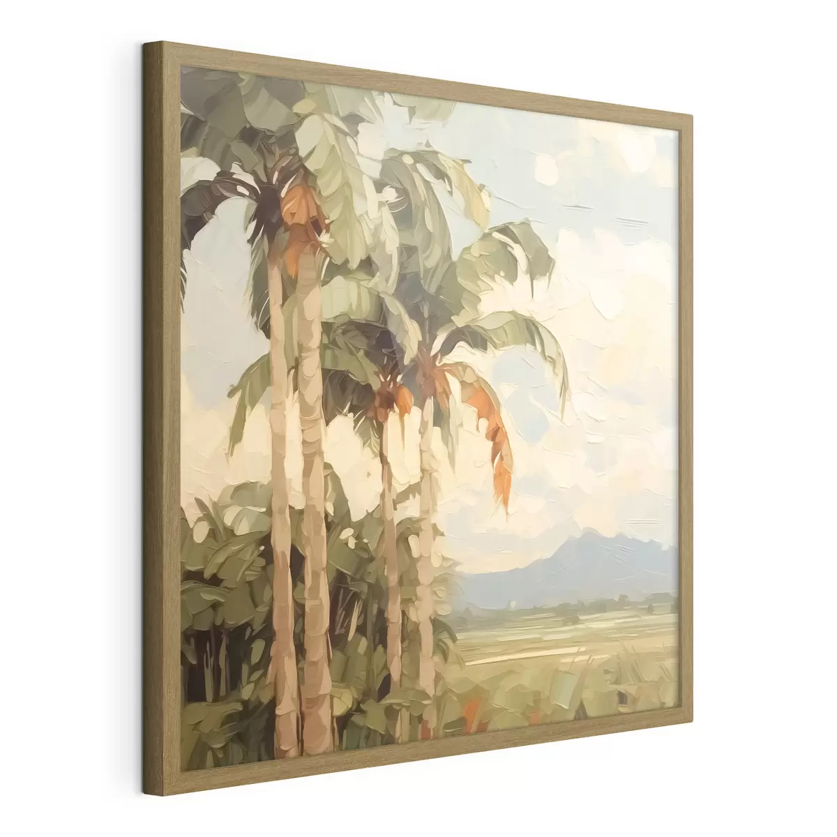 Poster Peinture imitation palmiers f42898