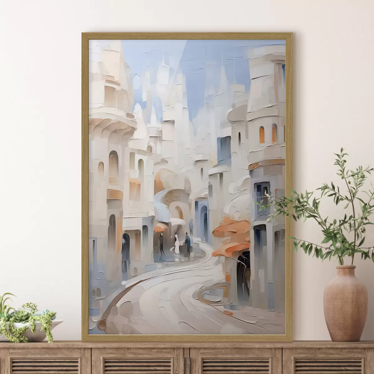 Poster Paysage urbain abstrait f42901