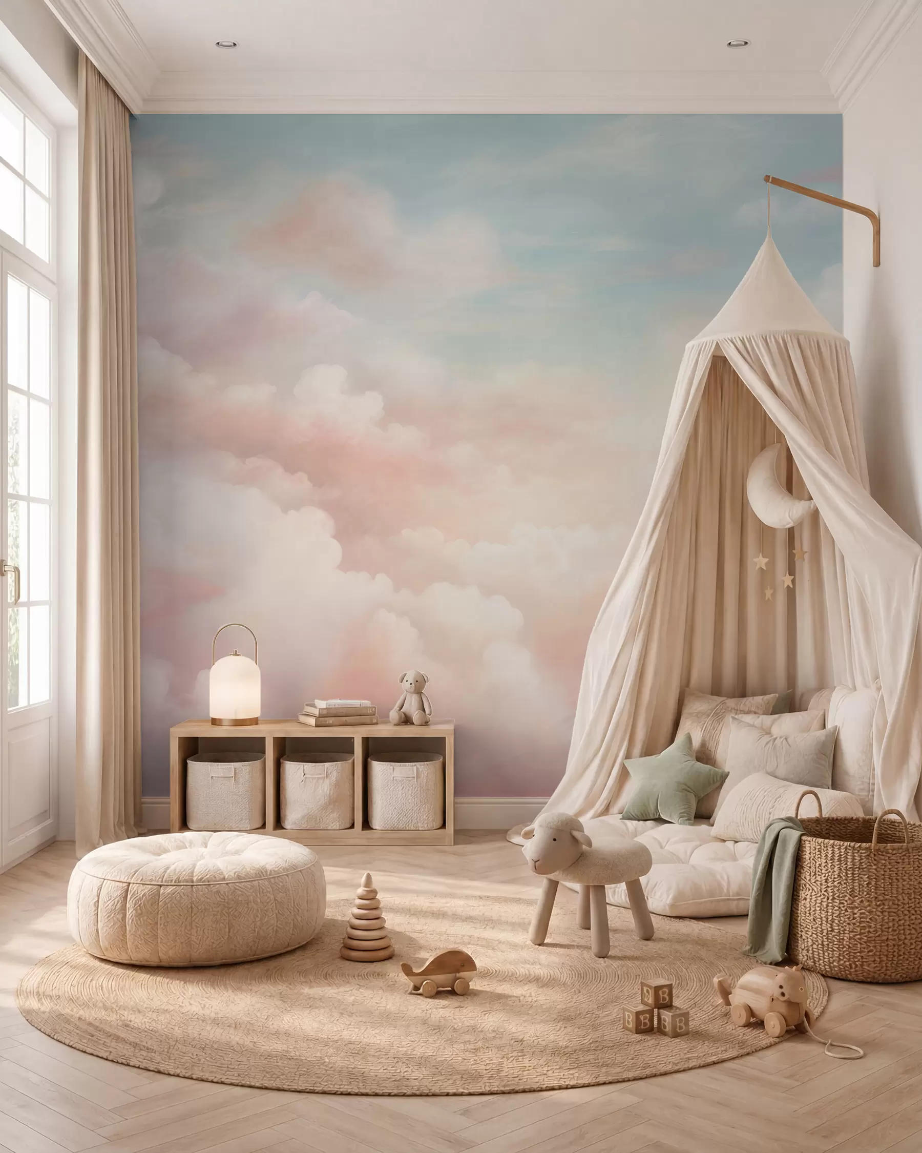 Papier peint Nuages de barbe à papa w03047