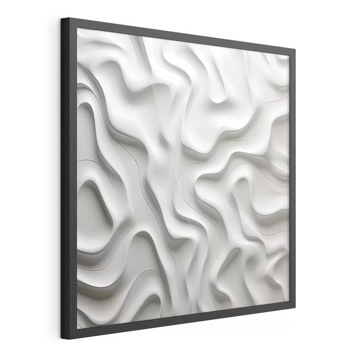 Poster Vagues abstraites blanches f42891