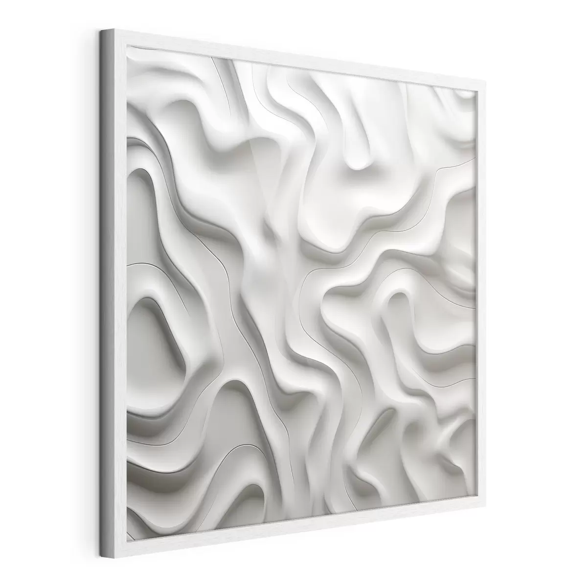 Poster Vagues abstraites blanches f42891