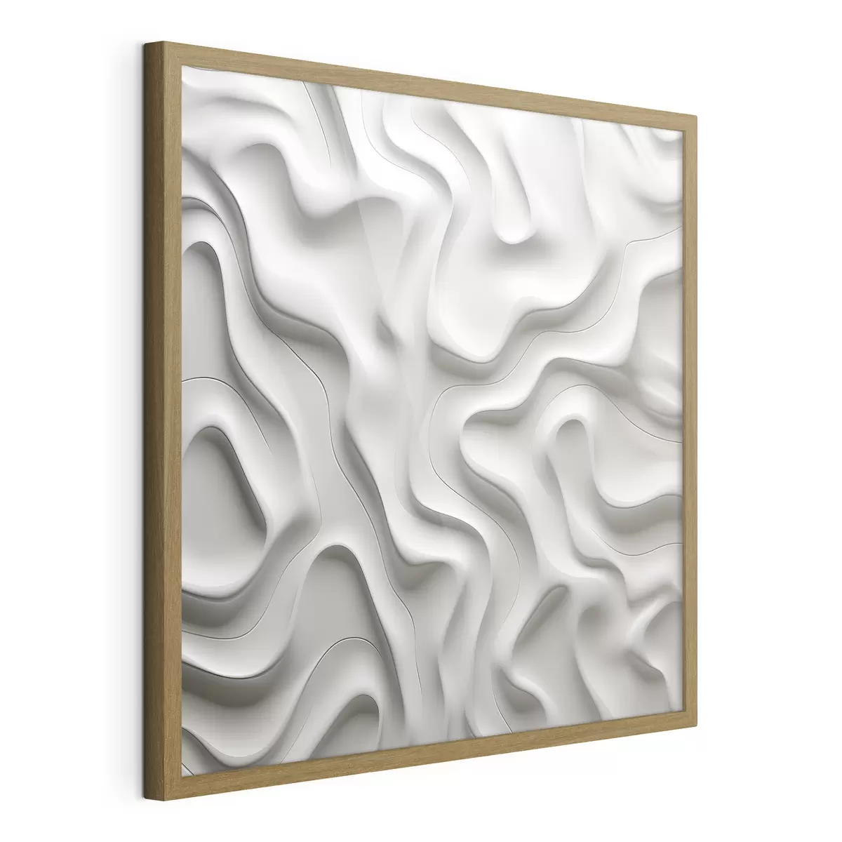 Poster Vagues abstraites blanches f42891