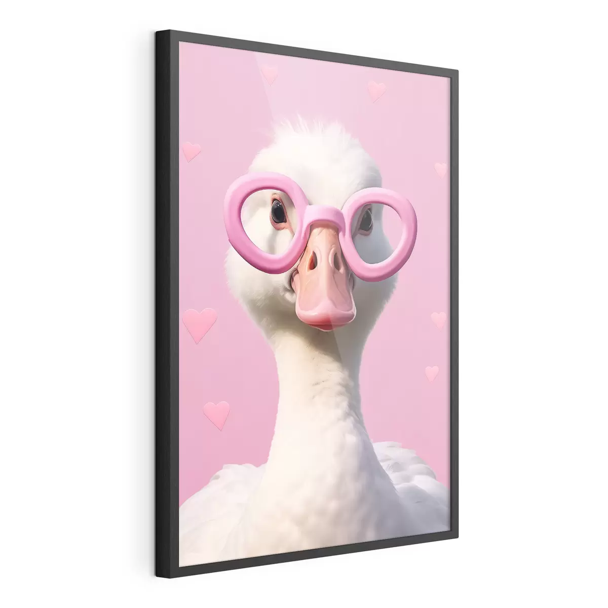 Poster L'oie aux lunettes roses f42947