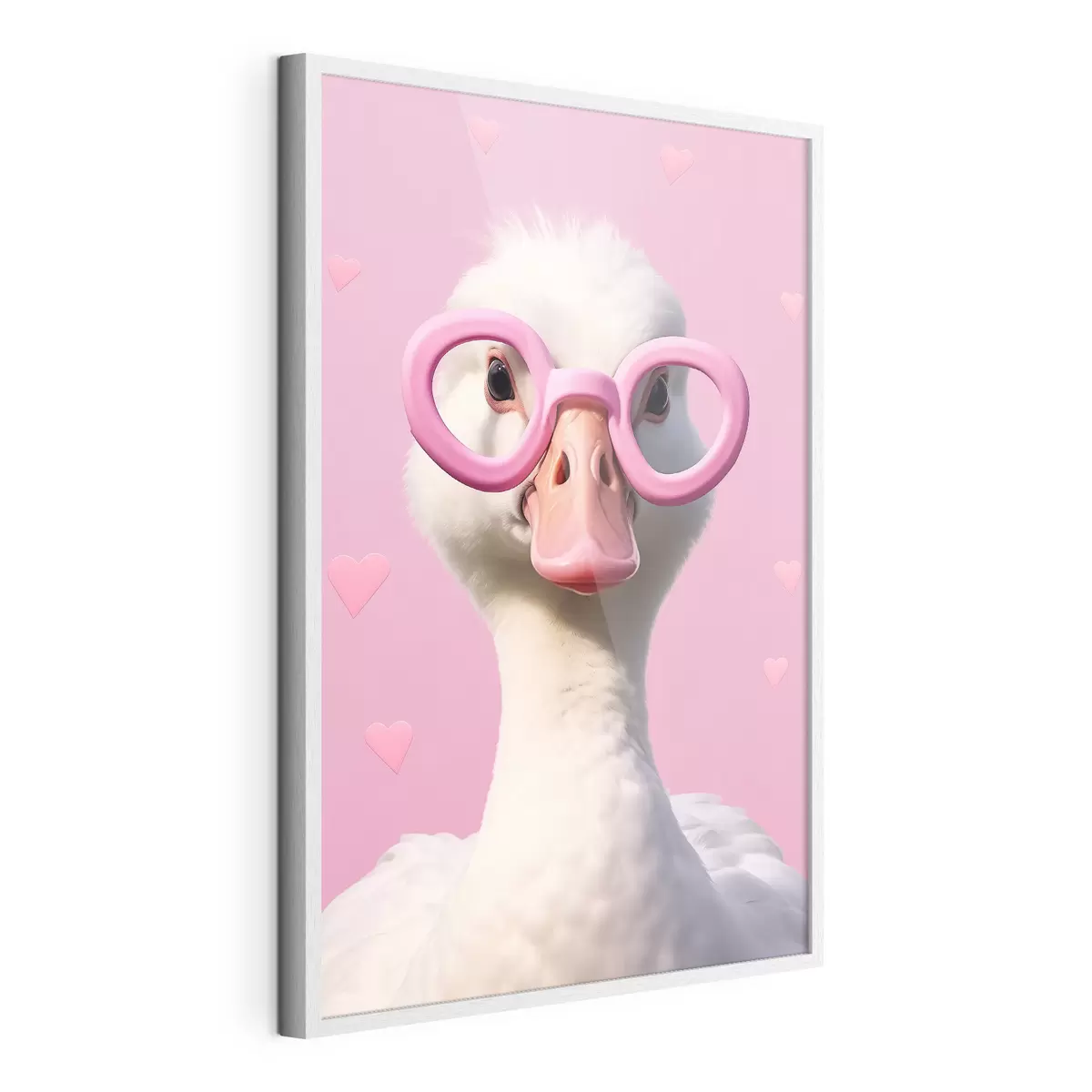Poster L'oie aux lunettes roses f42947