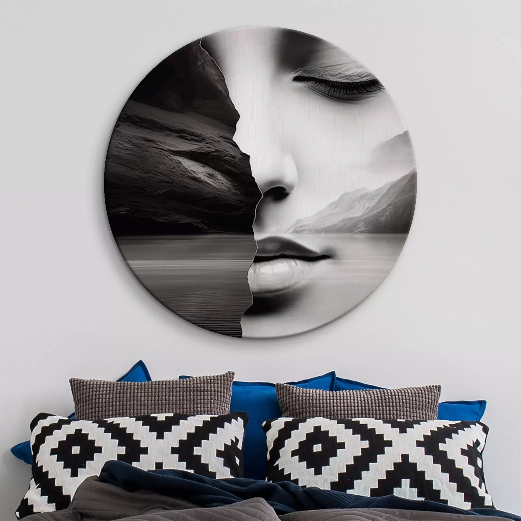 Tableau Surréalisme en noir et blanc r42953