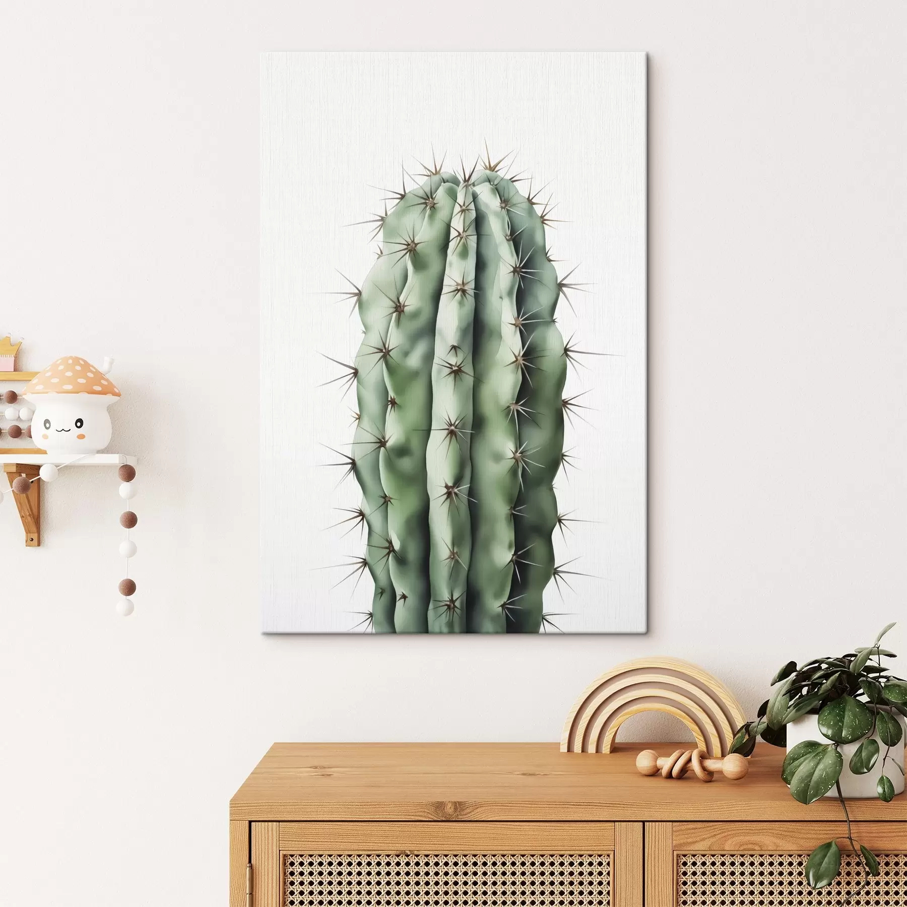 Tableau Aquarelle imitation cactus s42961