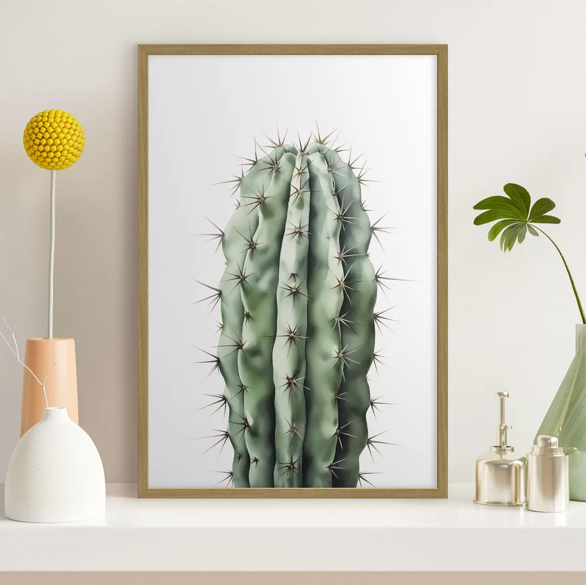 Poster Aquarelle imitation cactus f42961