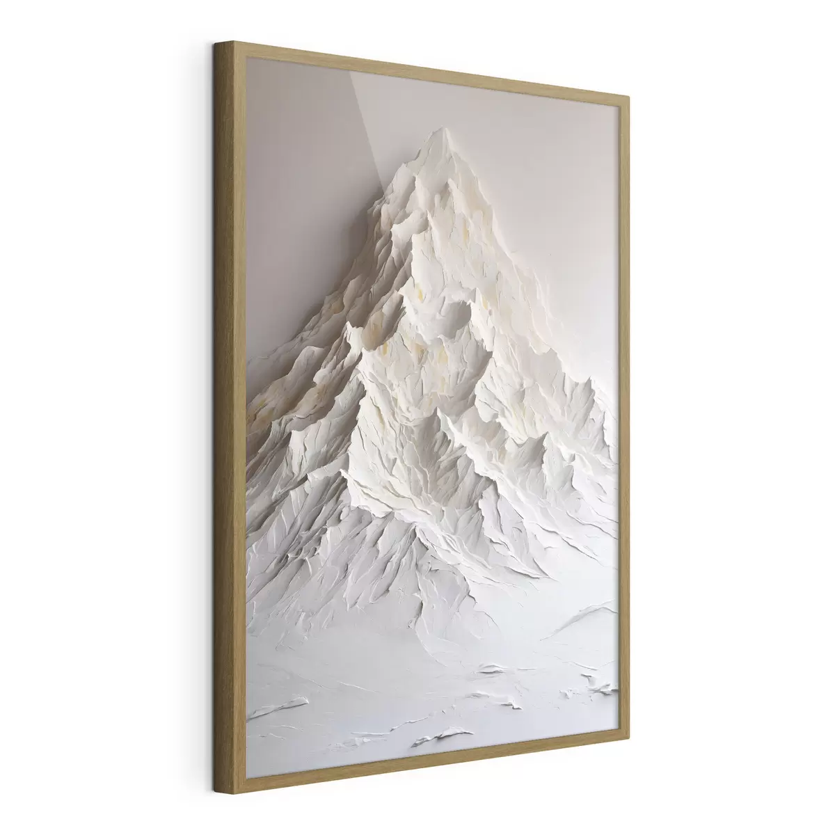 Poster Montagne enneigée en peinture à l'huile f42760