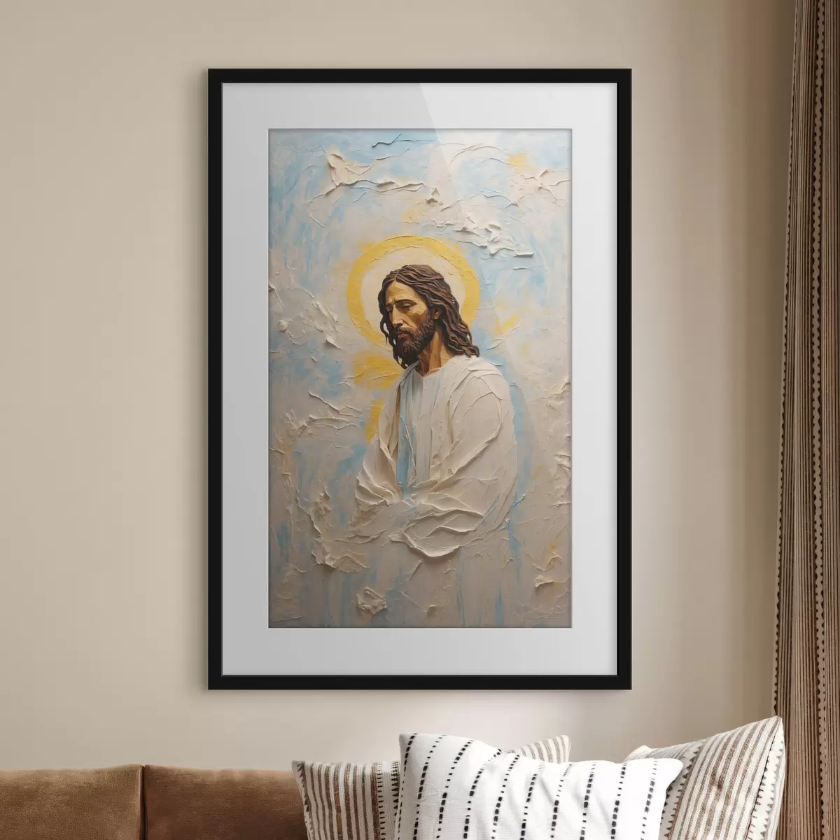 Poster Jésus-Christ en style peinture à l'huile f42768
