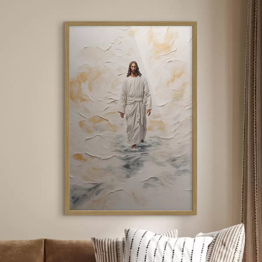 Papier peint Le Christ sur l’eau f42769