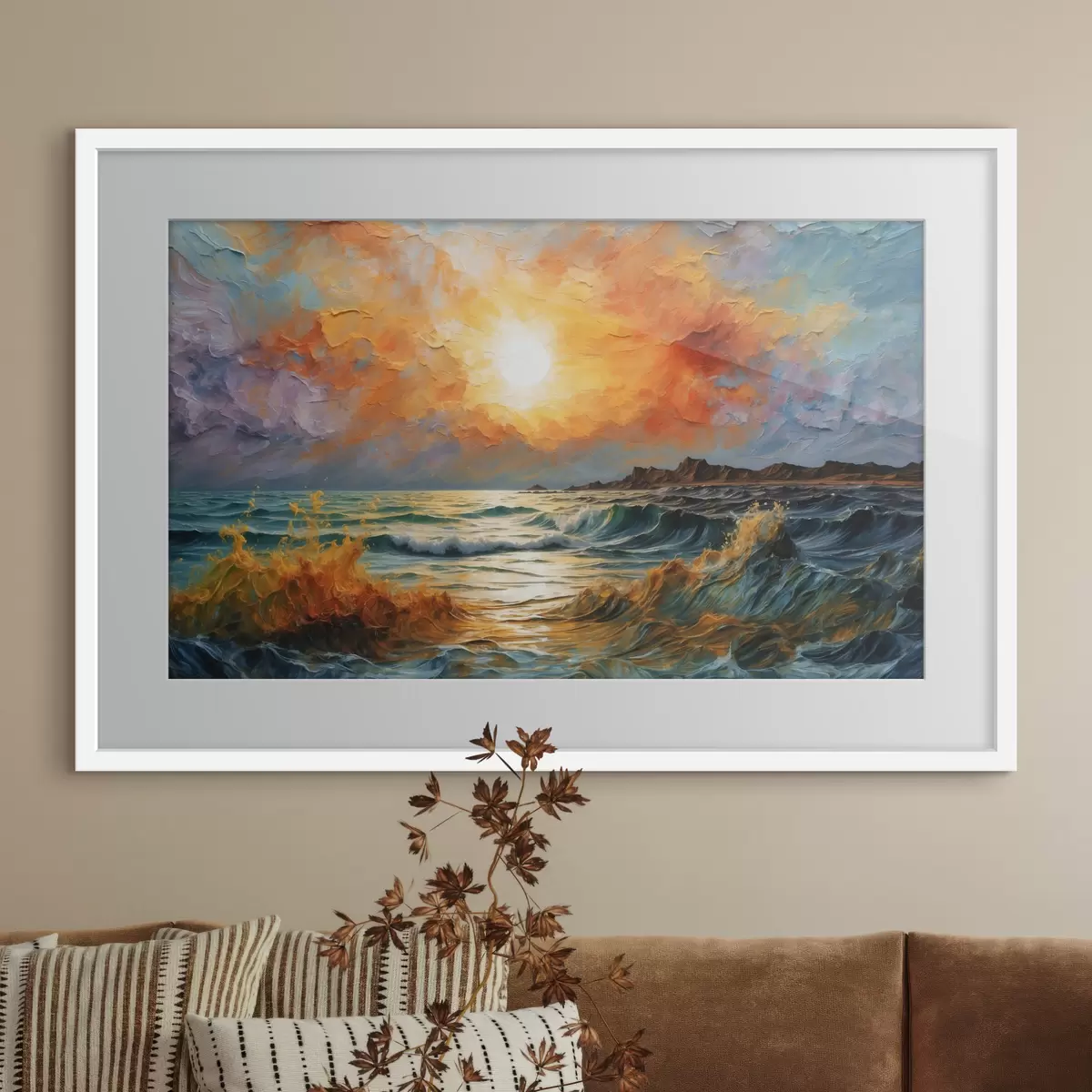 Poster La mer embrase le ciel f42920