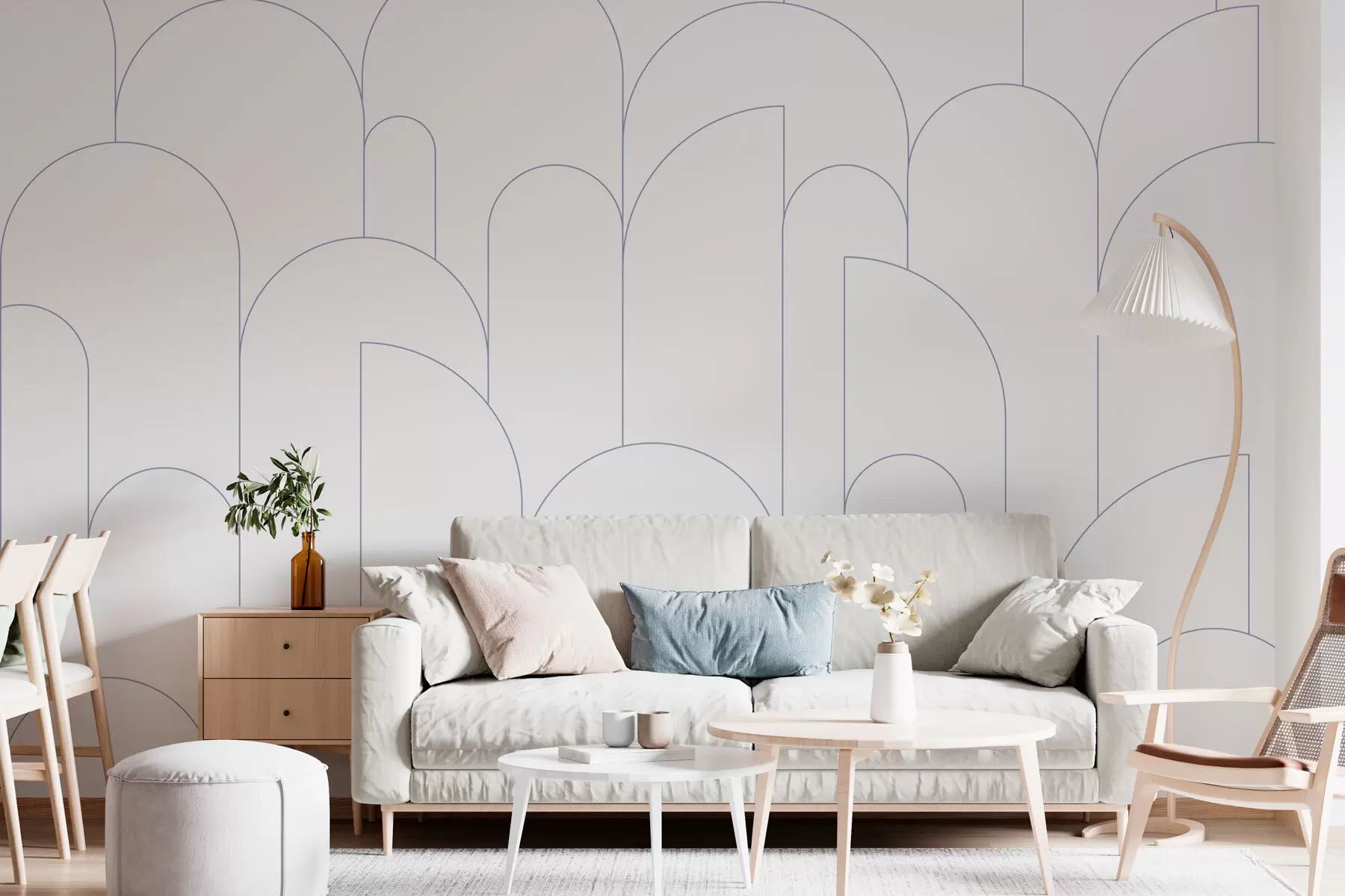 Papier peint Arcs minimalistes w03145v2