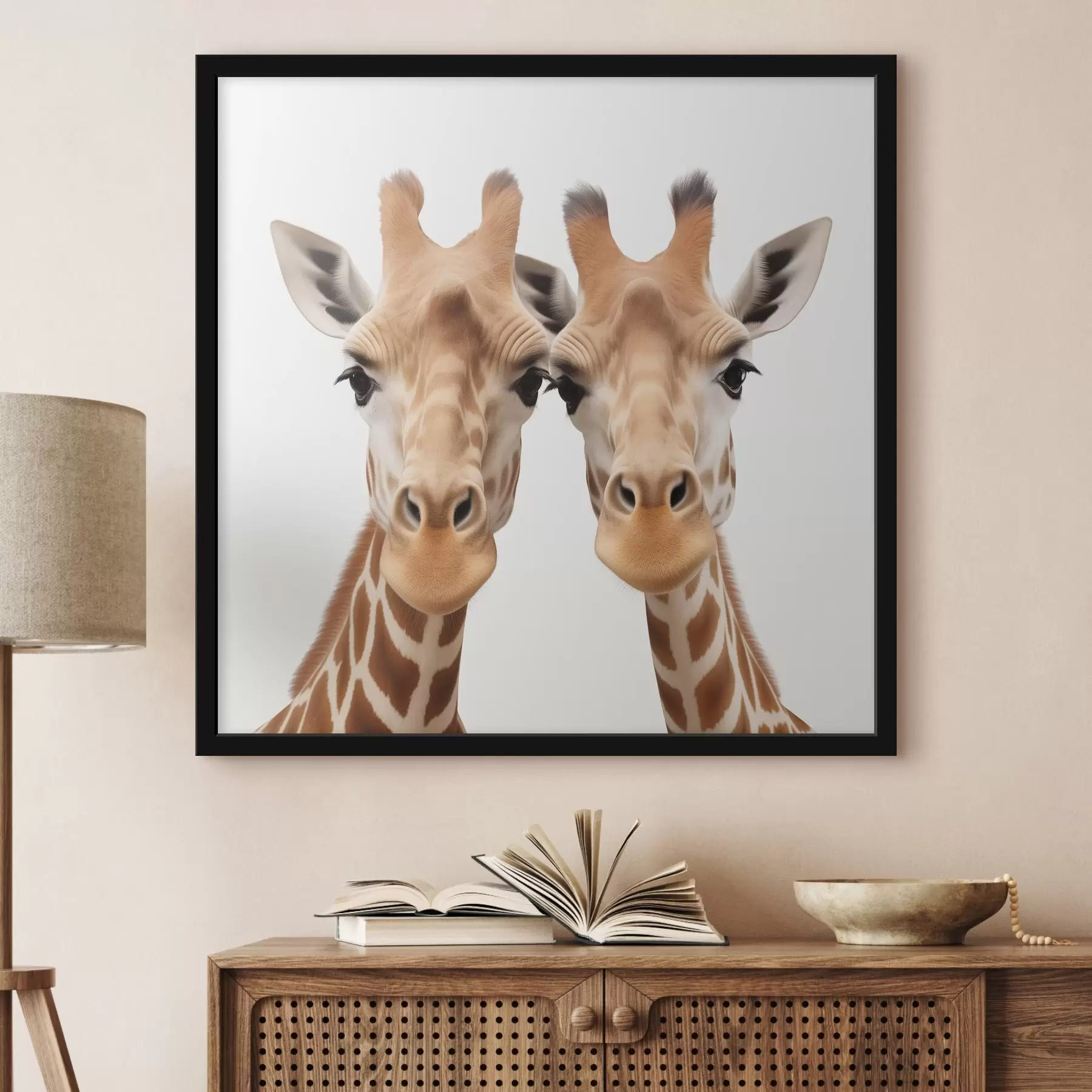 Papier peint Paire de girafes f42967