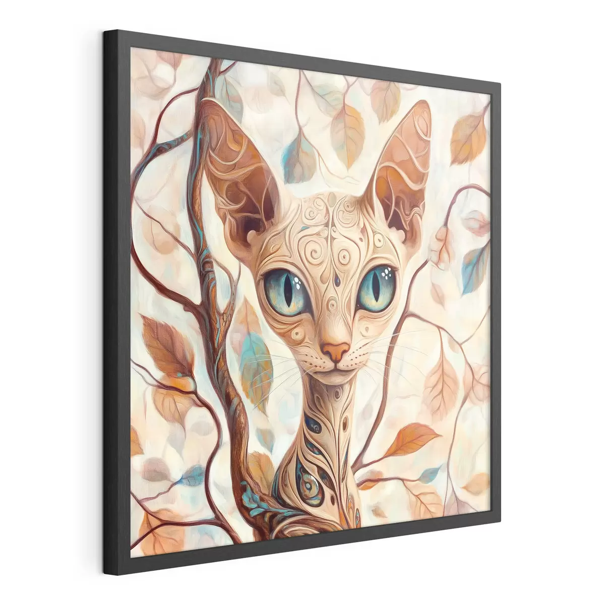 Poster Chaton et branches d'arbre f42988
