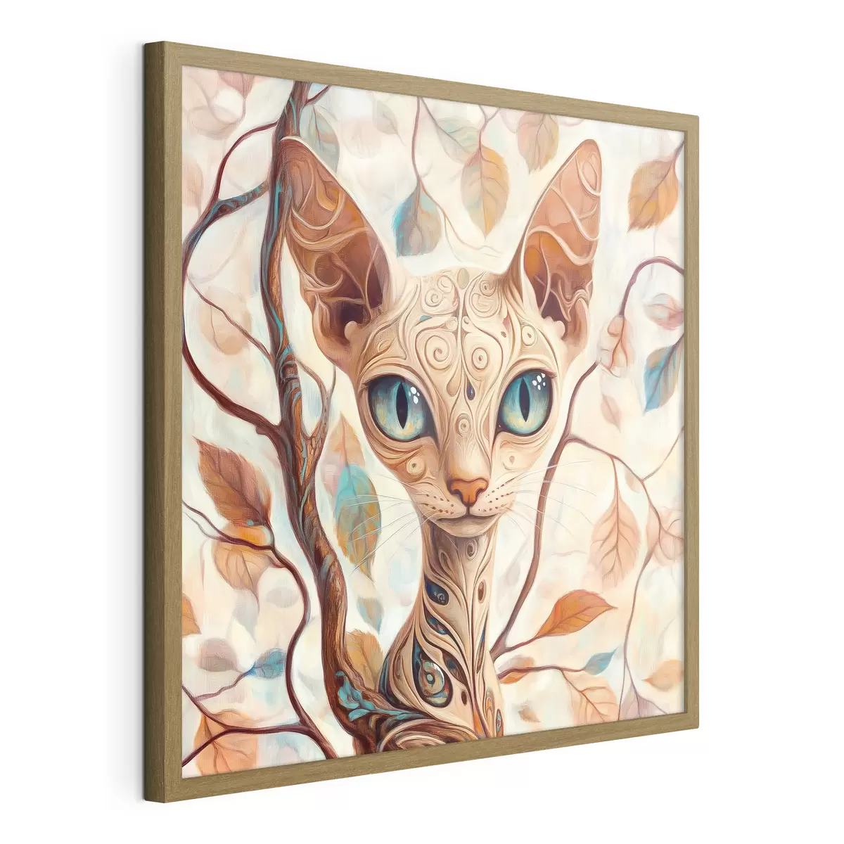 Poster Chaton et branches d'arbre f42988