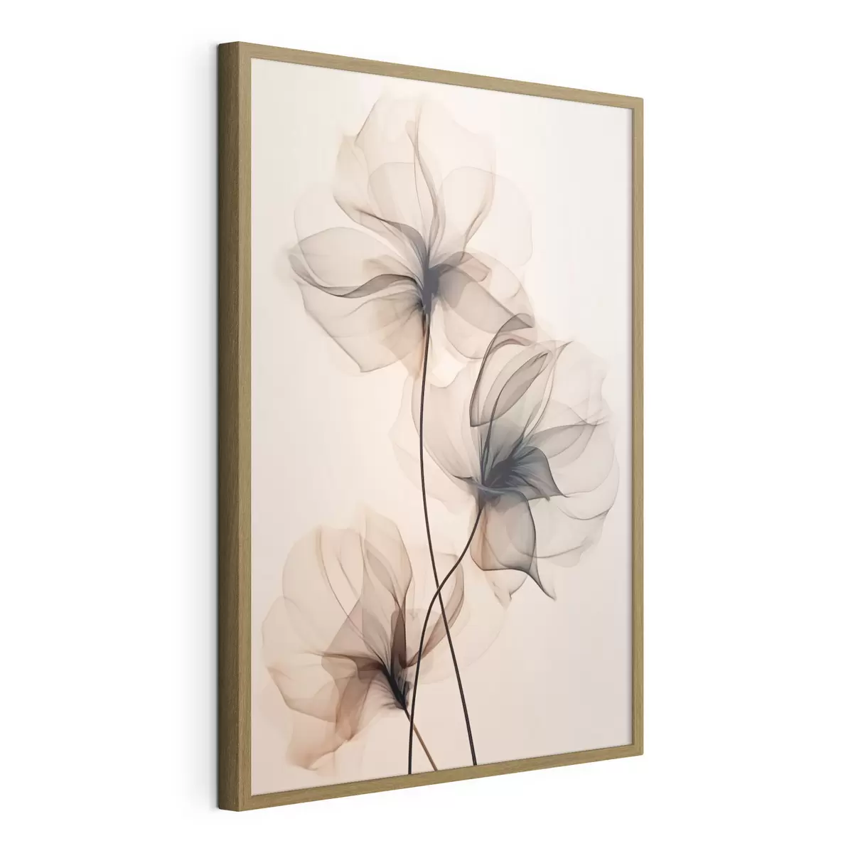 Poster Trio de fleurs transparentes f43015