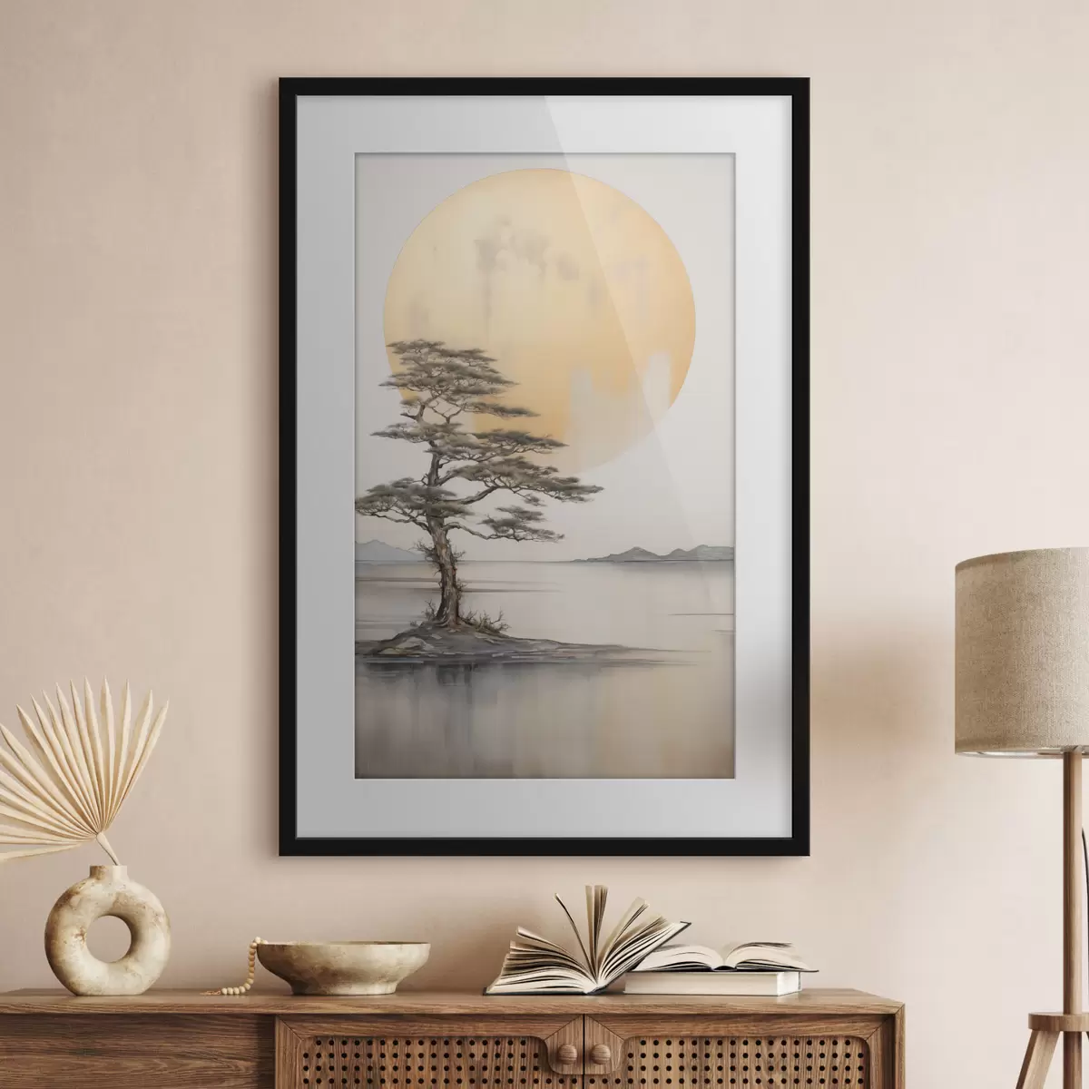 Poster Pin solitaire sous la lune f43142