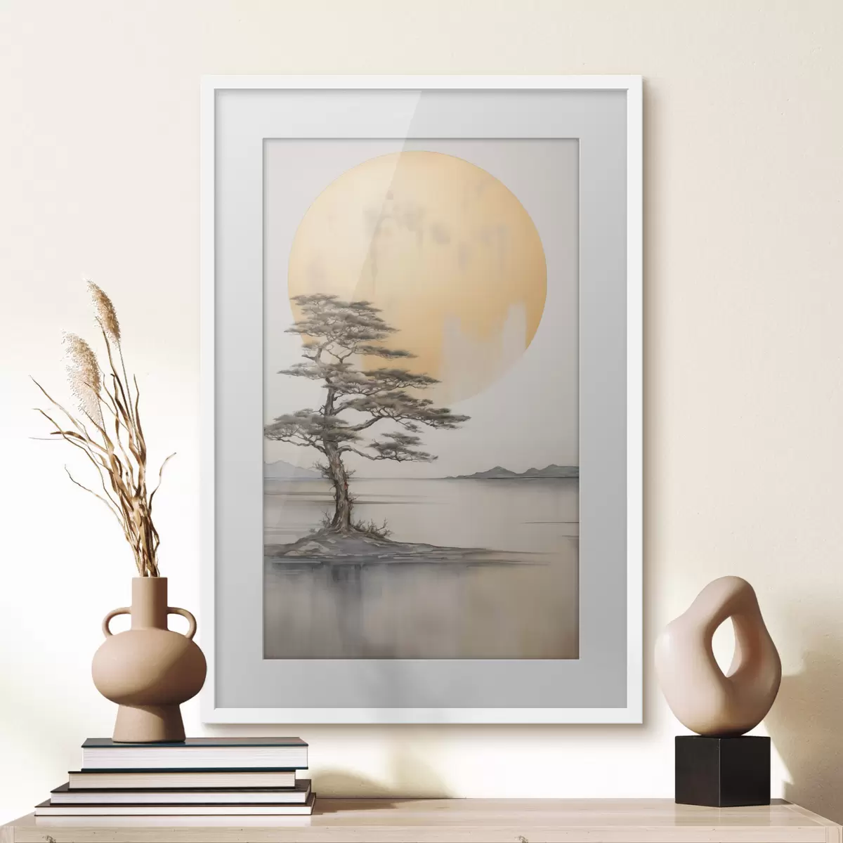 Poster Pin solitaire sous la lune f43142