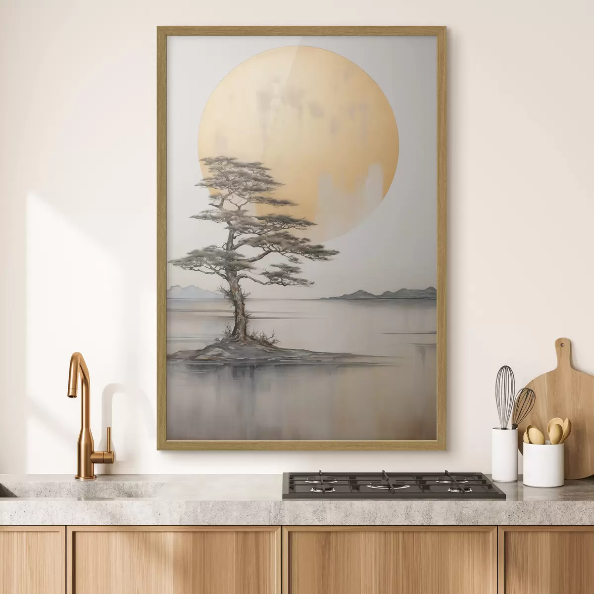 Poster Pin solitaire sous la lune f43142