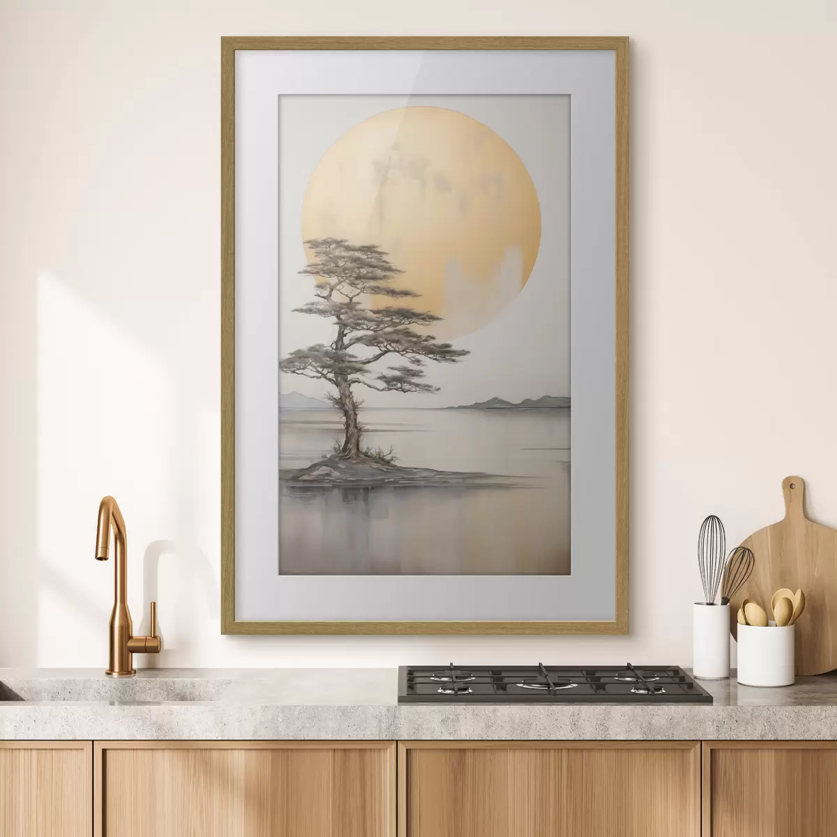 Poster Pin solitaire sous la lune f43142