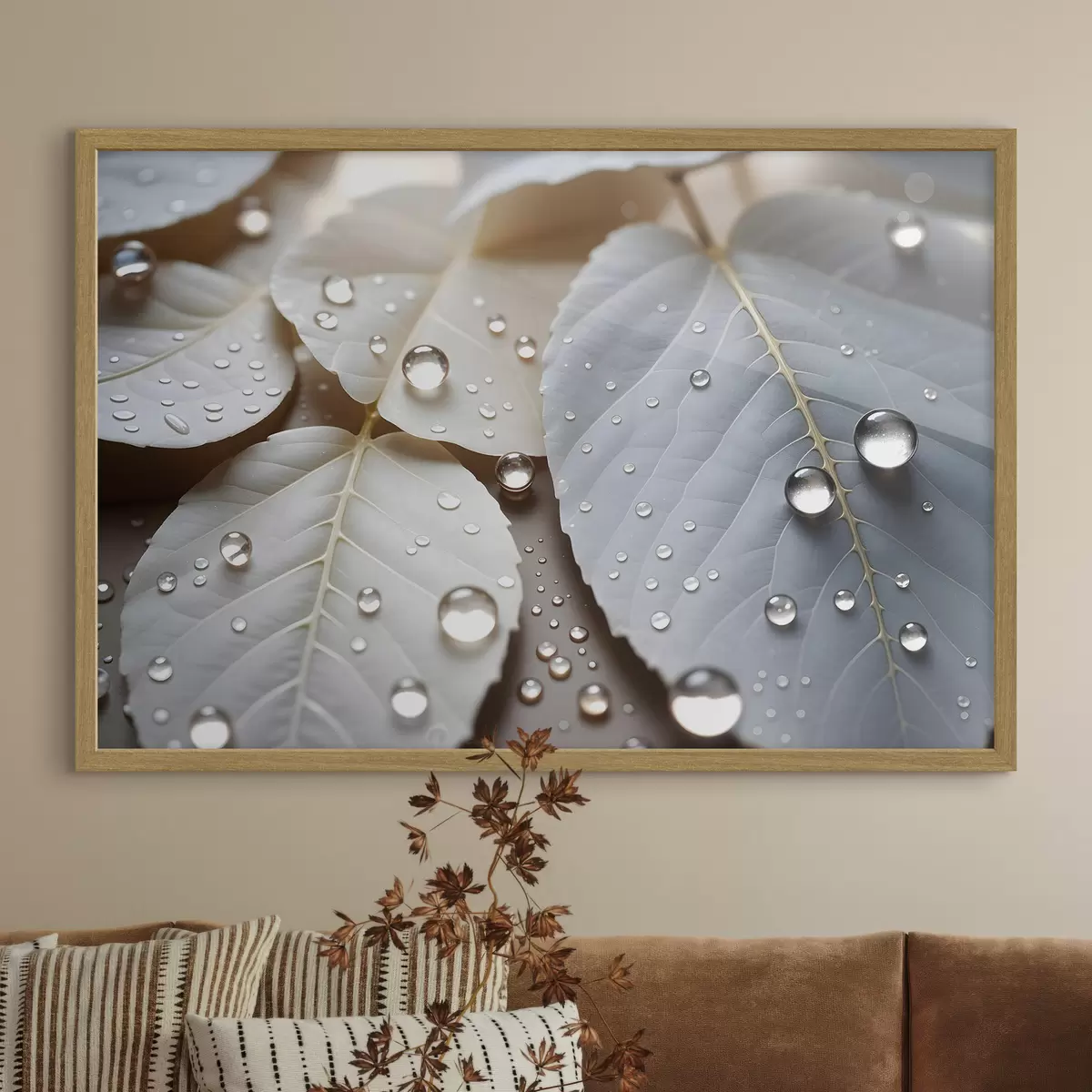 Poster Rosée sur le blanc f43159