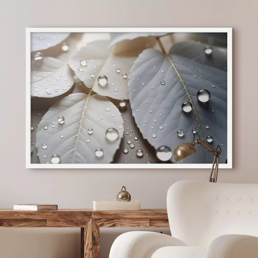 Papier peint Rosée sur le blanc f43159