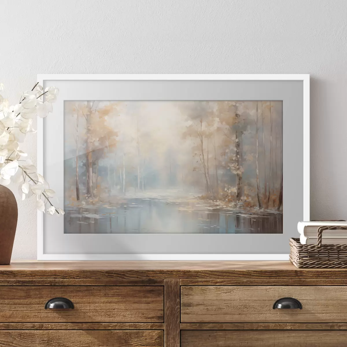Poster Brume d’automne sur la rivière f43167