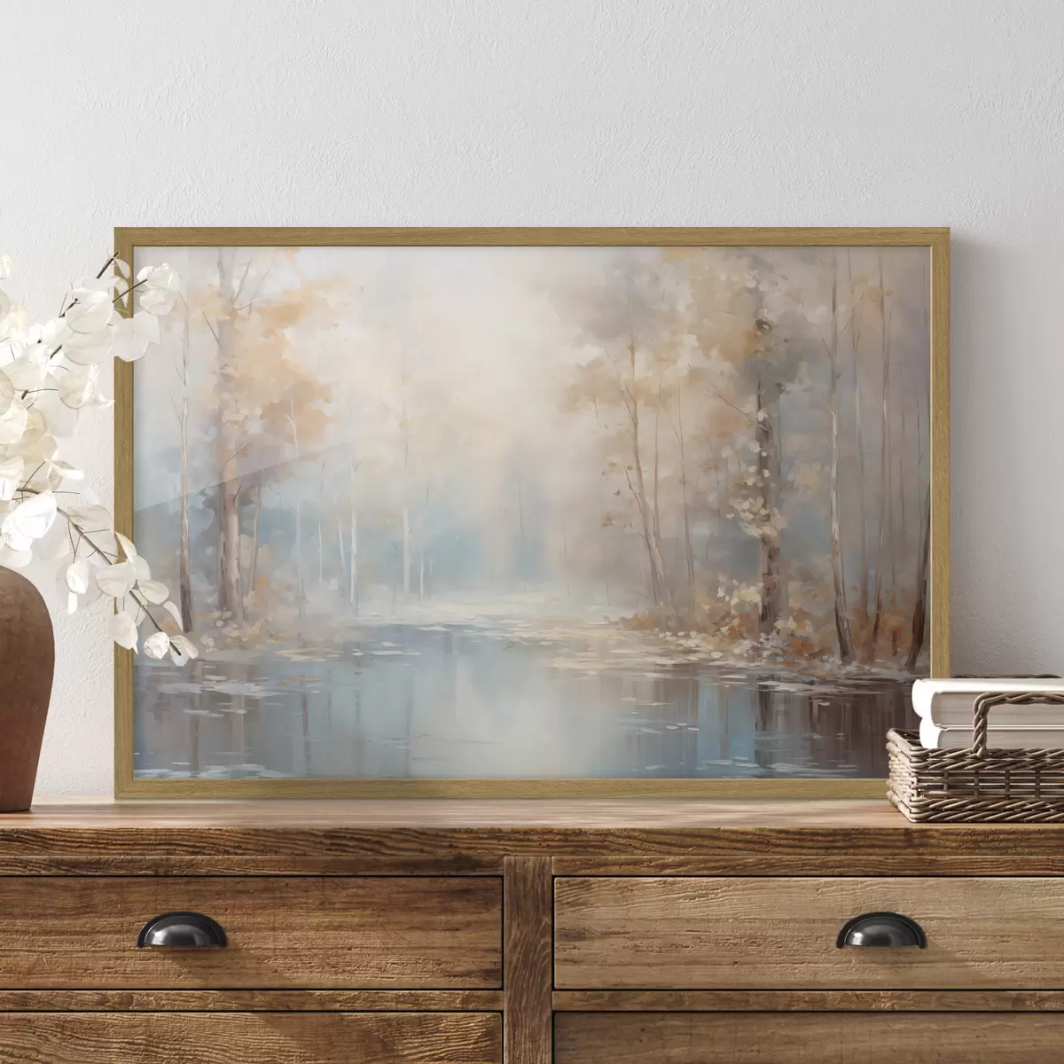 Poster Brume d’automne sur la rivière f43167