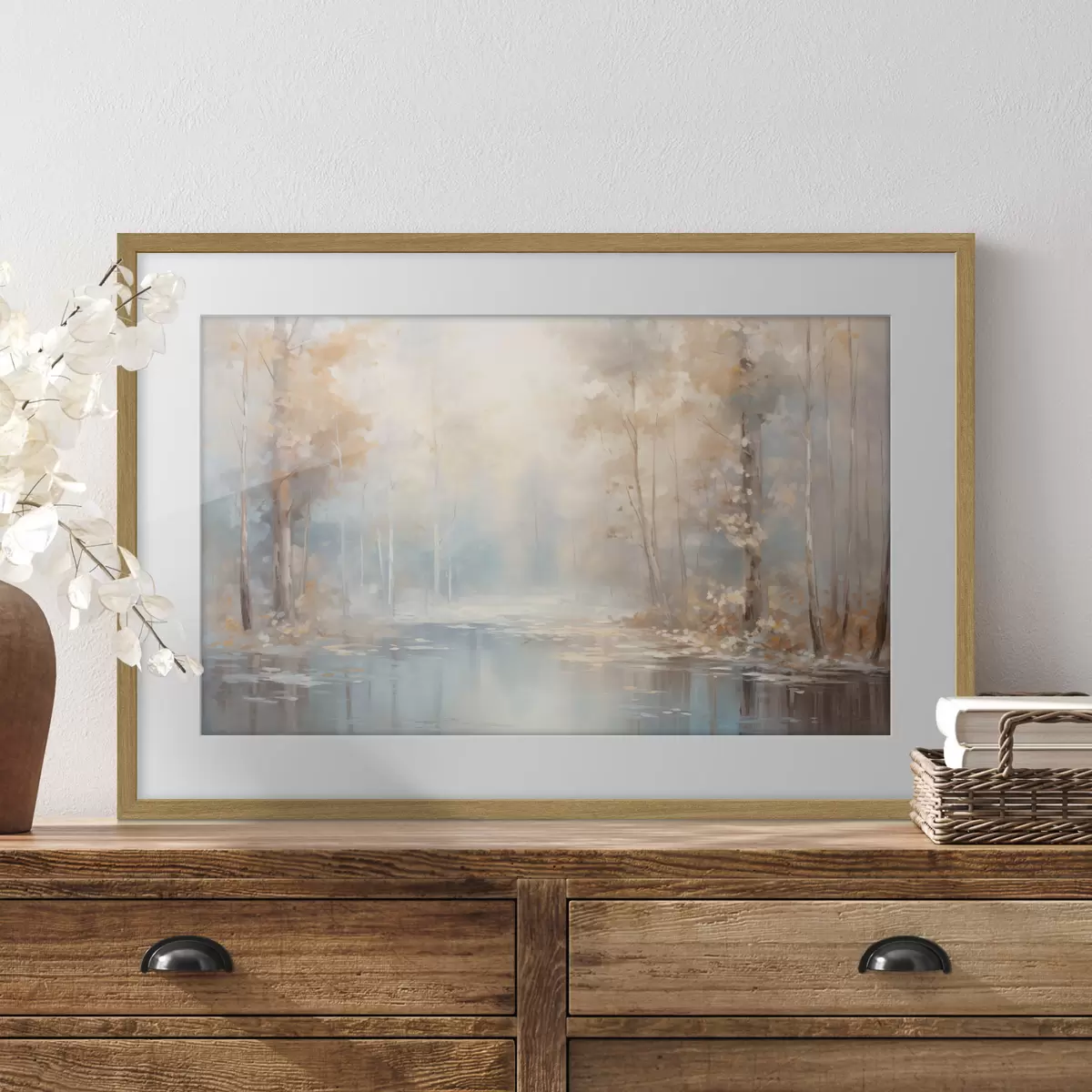 Poster Brume d’automne sur la rivière f43167