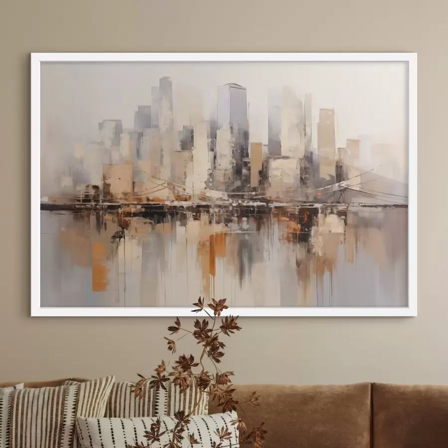 Papier peint Ville de l’autre côté de l’eau f43168