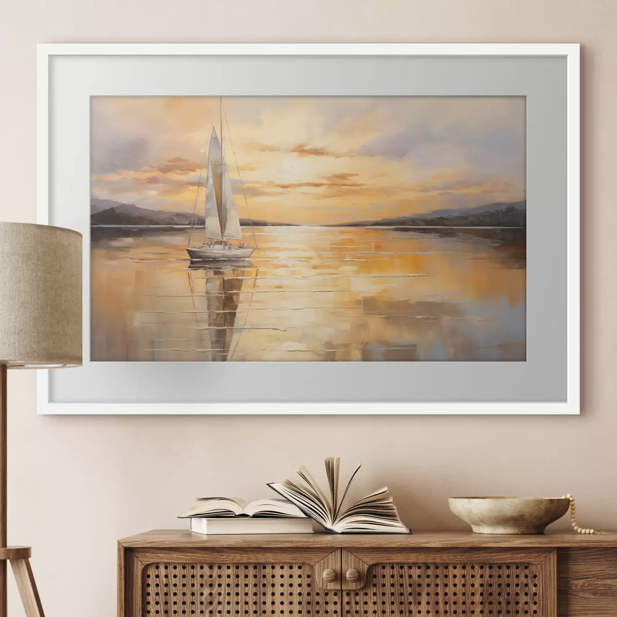 Poster Voile vers le soir f43169