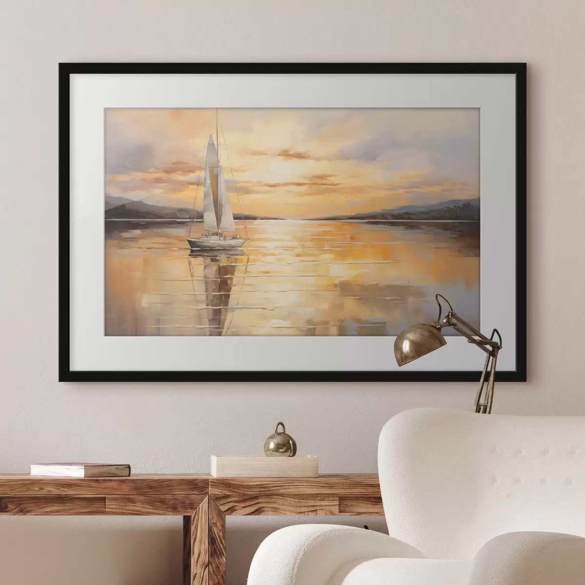 Poster Voile vers le soir f43169