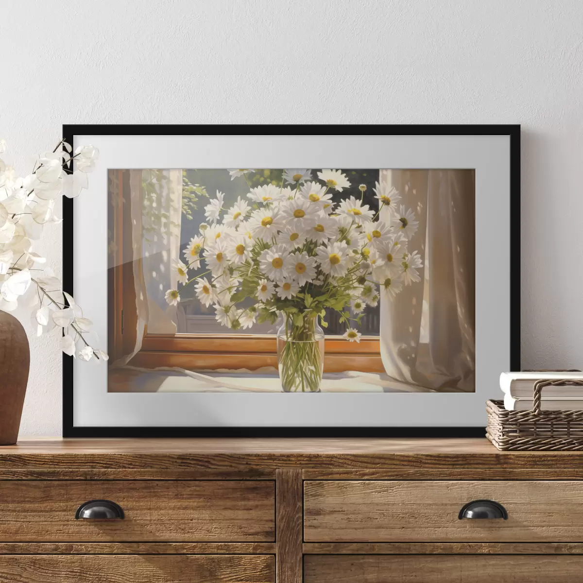 Poster Marguerites à la fenêtre f43171