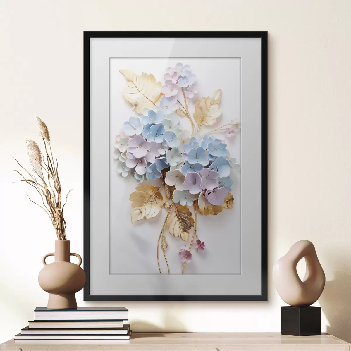 Poster Branches tendres d'hortensia f43122