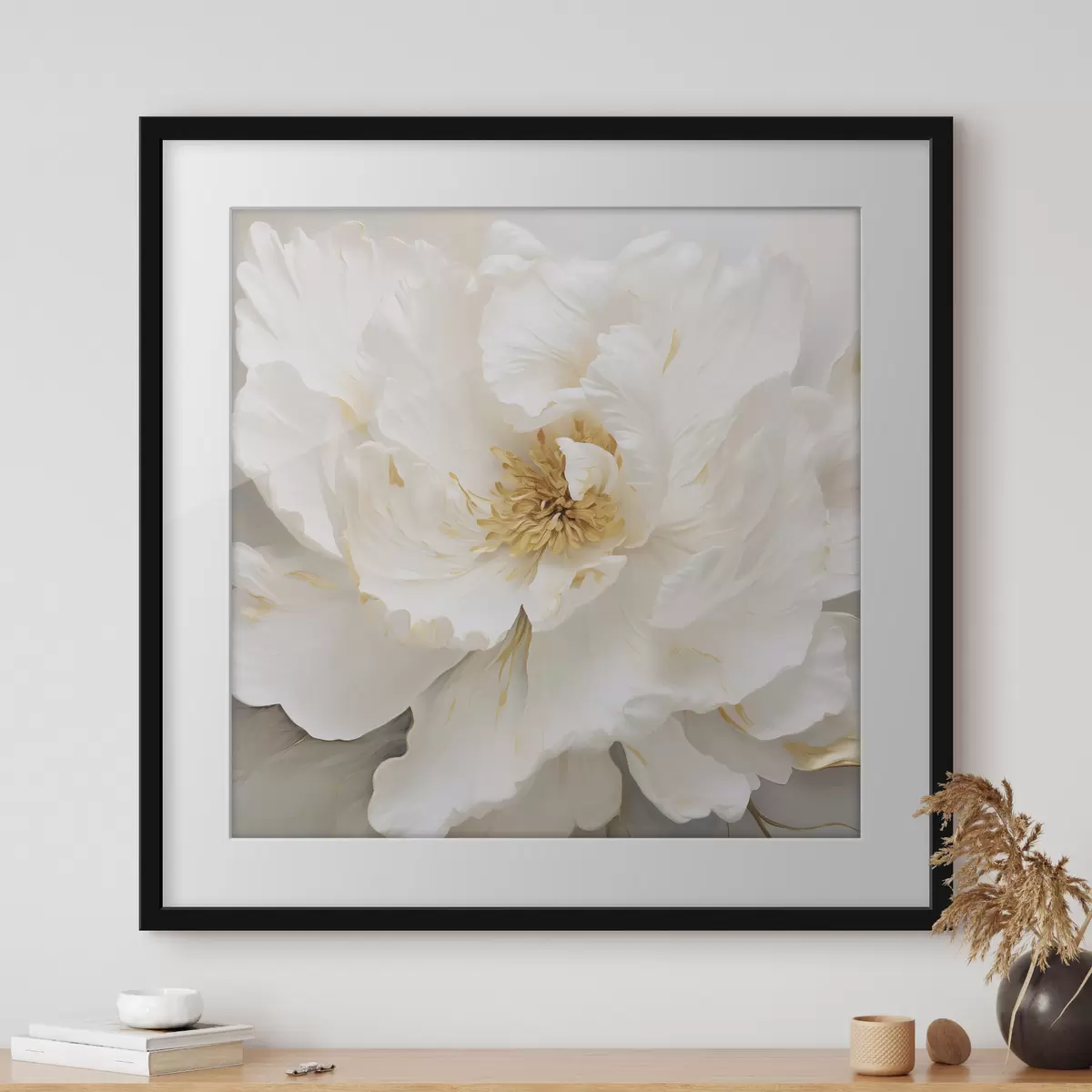 Poster Grande fleur blanche f43126