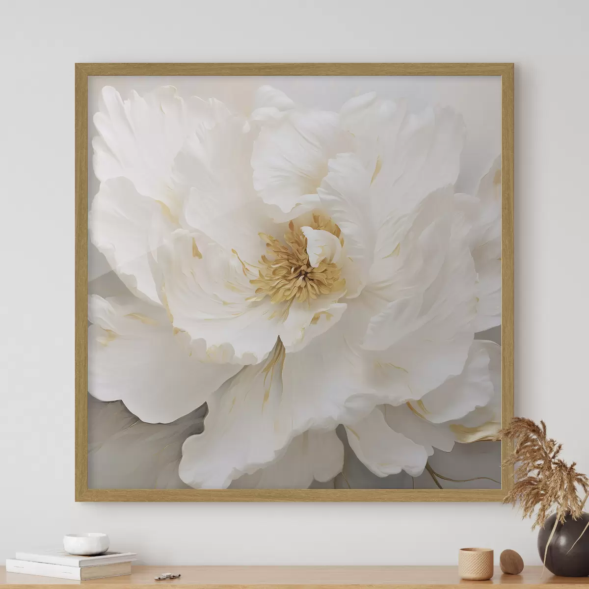 Poster Grande fleur blanche f43126